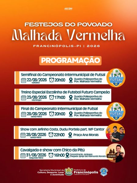 Festejos de Malhada Vermelha têm programação com fé, esporte, cultura e muita alegria