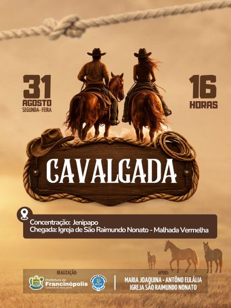 Prefeitura de Francinópolis realizará Cavalgada durante os festejos de São Raimundo Nonato, na Malhada Vermelha